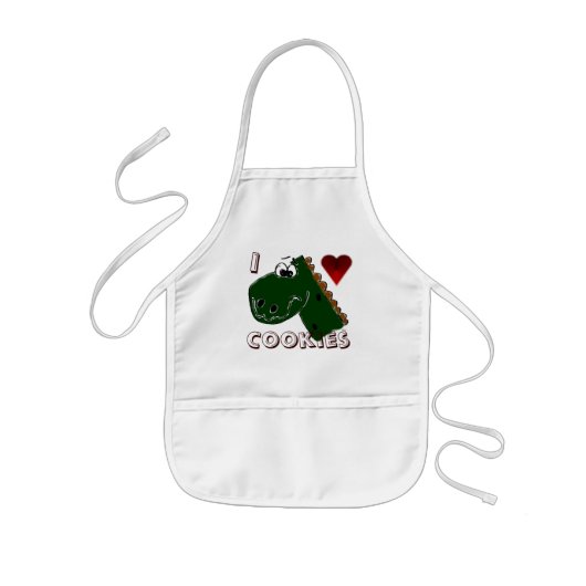 Koken met dinosaurussen kinder schort (Voorkant)