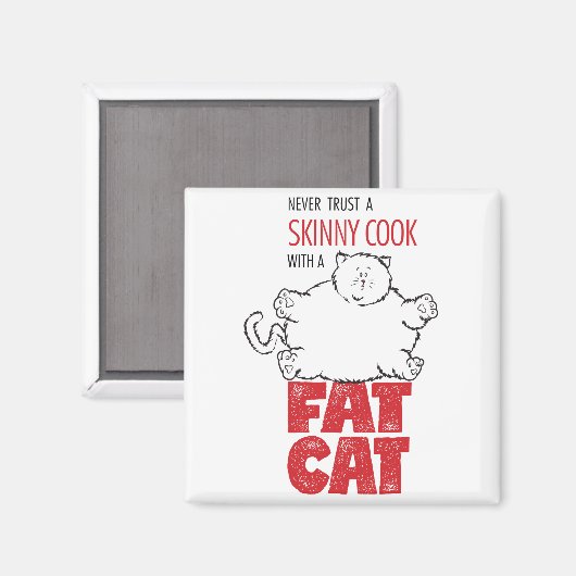 Koken met Fat Cat - Magneet 2 (Voorkant / Achterkant)