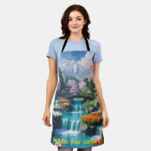 Koken met kalmte – Serene bergtuin Schort (Gedragen)