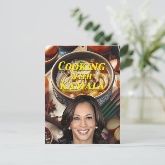 Koken met Kamala Briefkaart (Staand voorkant)