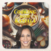 Koken met Kamala Kartonnen Onderzetters (Voorkant)