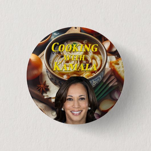 Koken met Kamala Ronde Button 3,2 Cm (Voorkant)