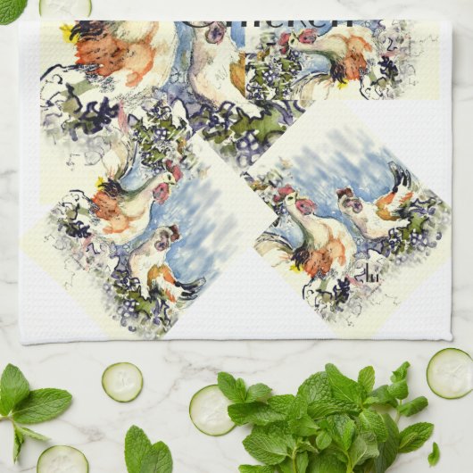 Koken met kip theedoek (Gevouwen)