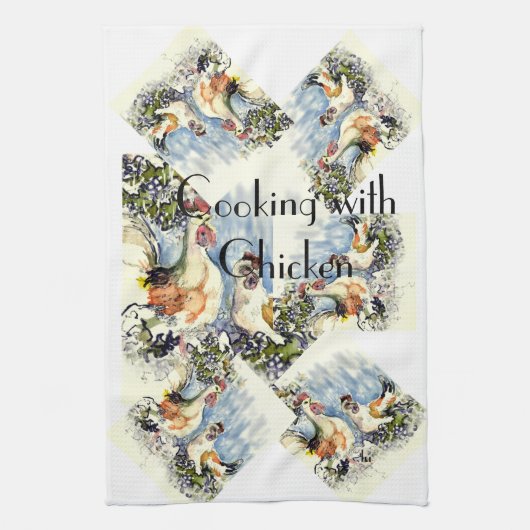 Koken met kip theedoek (Verticaal)