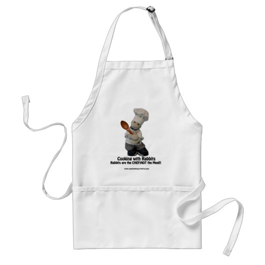 Koken met konijnen - Apron Standaard Schort (Voorkant)