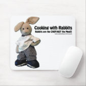 Koken met konijnen - Muismat (Met muis)