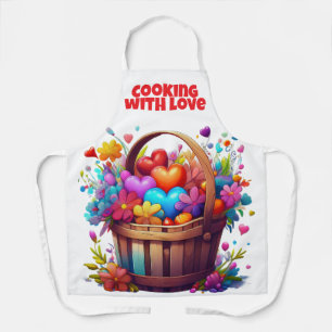 KOKEN MET LIEFDE All-Over Print Schort, Medium Schort