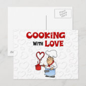 Koken met liefde briefkaart (Voorkant / Achterkant)
