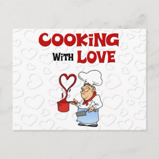 Koken met liefde briefkaart