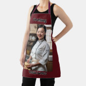 Koken met liefde donkerrood volwassen Schort rode  (Insitu)