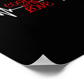 Koken met liefde Grappig Koken Chef Gift Poster (Hoek)