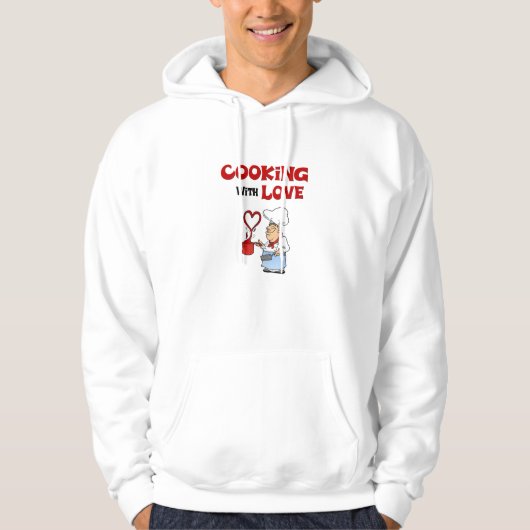 Koken met liefde hoodie (Voorkant)
