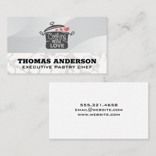Koken met liefde klantenkaartje (Voorkant / Achterkant)