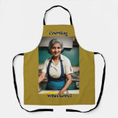 Koken met liefde Olive Adult Schort (Voorkant)