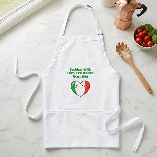 Koken met liefde op de manier van de Italiaanse mo Standaard Schort