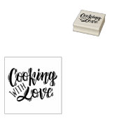Koken met Liefde Rubberstempel (Gestempeld)