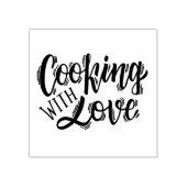Koken met Liefde Rubberstempel (Afrduk)
