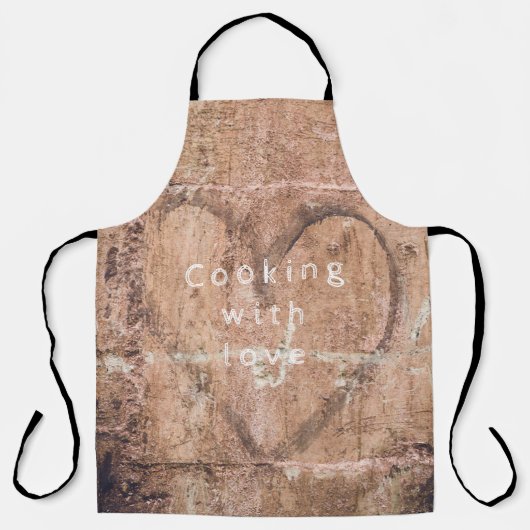 Koken met liefde schort (Voorkant)