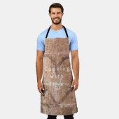 Koken met liefde schort (Gedragen)