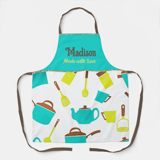 Koken met liefde SJABLOON, Schort (Voorkant)