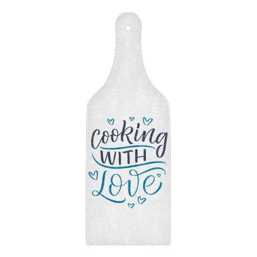 Koken met liefde snijplank (Voorkant)