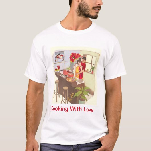 Koken met liefde t-shirt (Voorkant)