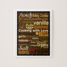 Koken met liefde Word-Art Puzzel