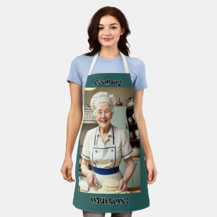 Koken met Love Blue Adult Schort