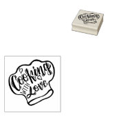 Koken met Love Chef's Pet Rubberstempel (Gestempeld)