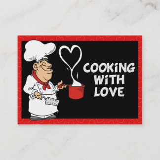 Koken met Love Visitekaartje Contactkaartje