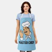 KOKEN MET MASTER CHEF VADER Heren schort (Gedragen)