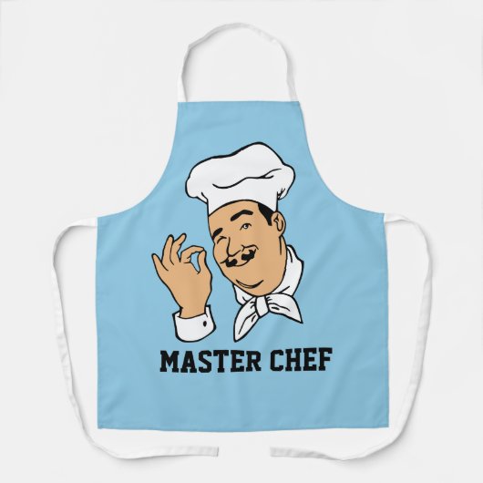 KOKEN MET MASTER CHEF VADER Heren schort (Voorkant)