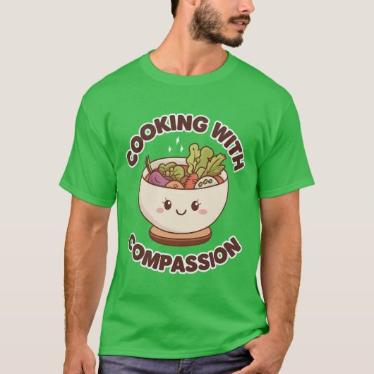 Koken met mededogen t-shirt (Voorkant)