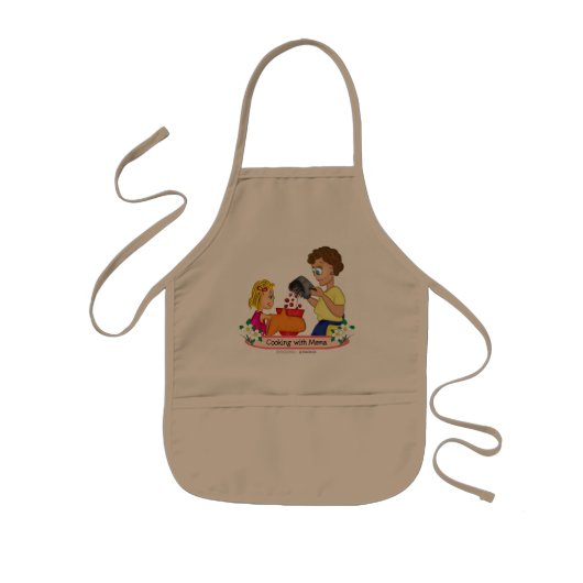 Koken met Mema Apron Kinder Schort (Voorkant)