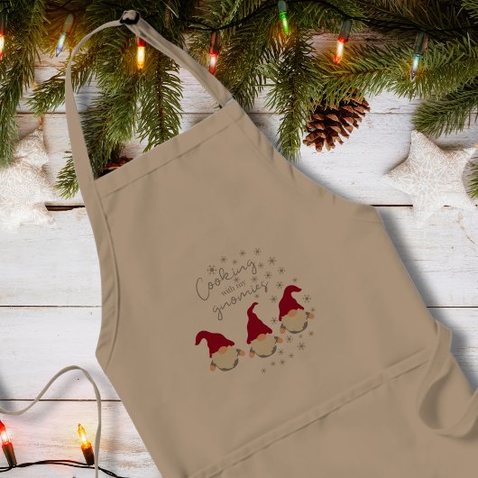 Koken met mijn kabouters Kerstmis Standaard Schort