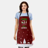 Koken met mijn Vegan Gnomies, Schort van Vegan keu (Gedragen)