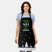 Koken met mijn Vegan Gnomies, Schort van Vegan keu (Gedragen)