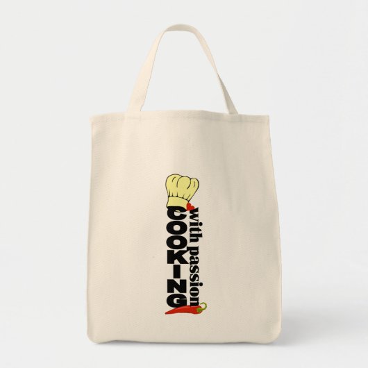 Koken met passiezak tote bag (Voorkant)