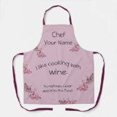 Koken met Schort van wijn (Voorkant)