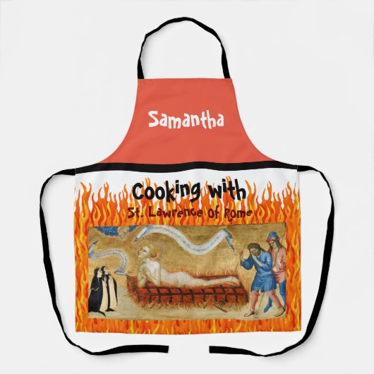 Koken met St. Lawrence All-Over Print Apron Schort (Voorkant)