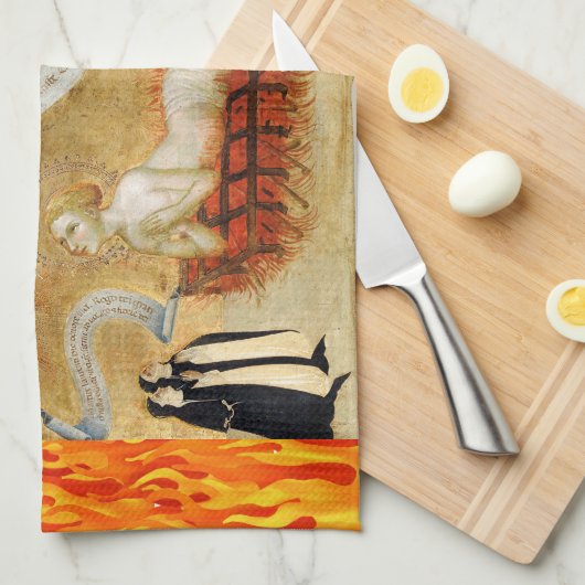 Koken met St. Lawrence of Rome (M 022) Theedoek (Quarter Fold)