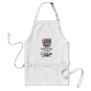 Koken met wijn Funny Apron Standaard Schort
