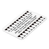 Koken met wijn - Grappig Gezegde op Schort Magneet (Linkerzijde)