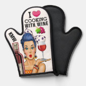 Koken met wijn ovenwant (Voorkant / Achterkant)