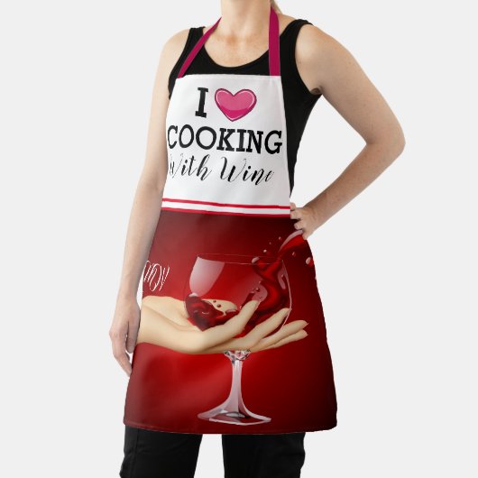 Koken met wijn schort (Insitu)