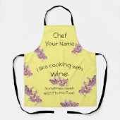 Koken met wijn schort (Voorkant)