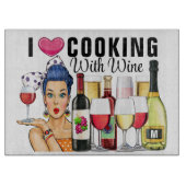 Koken met wijn snijplank (Voorkant)