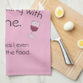 Koken met wijn theedoek (Quarter Fold)