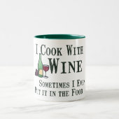 Koken met wijn tweekleurige koffiemok (Center)