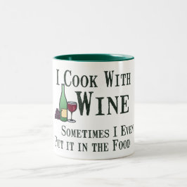 Koken met wijn tweekleurige koffiemok
